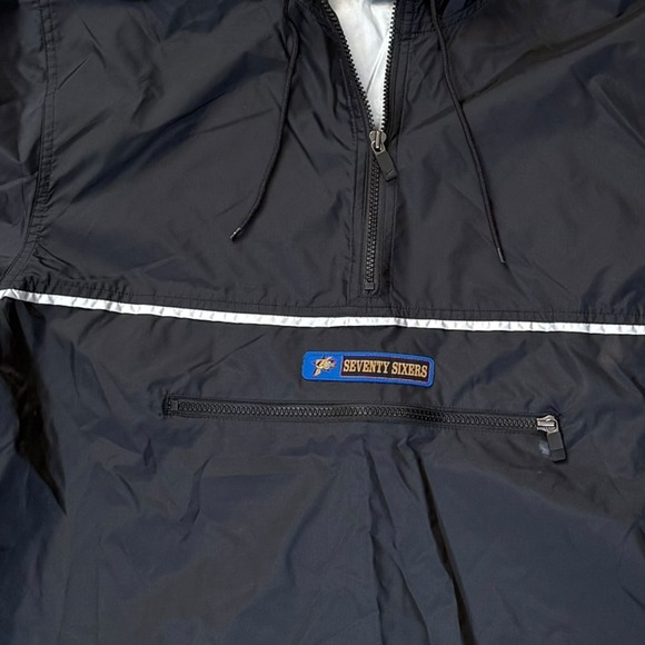 Vintage Black Nike Philadelphia 76ers Team Pullover Warm Up Hoodie Men's Medium - Picture 2 of 7